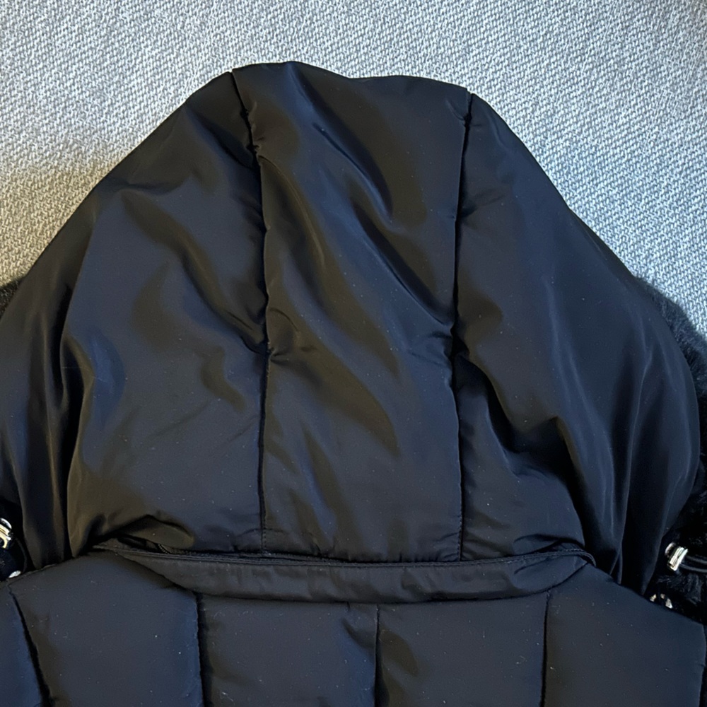 Calvin Klein Women’s Faux Fur Puffer Jacket | Black | Size M - Picture 8 of 11